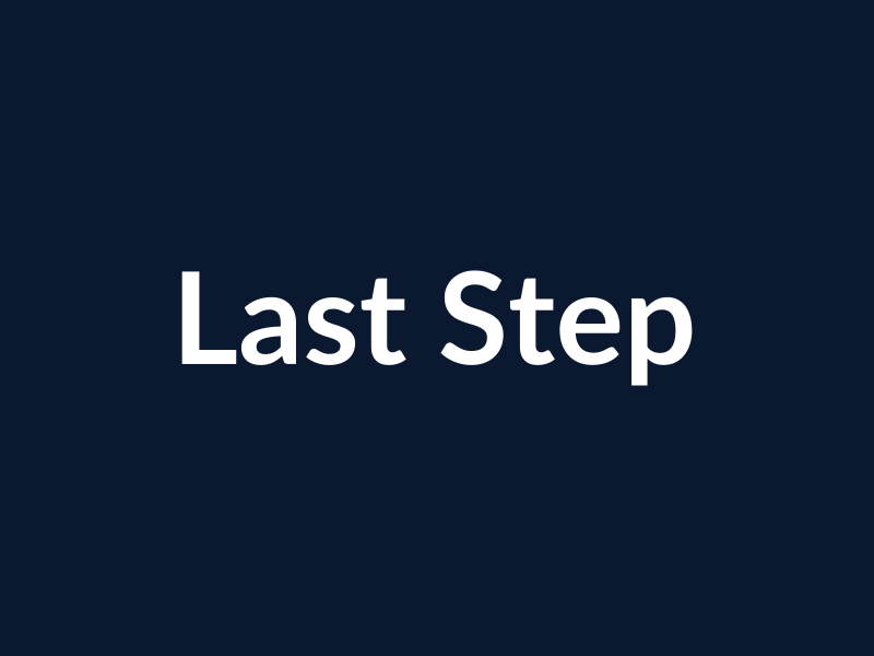 Last Step